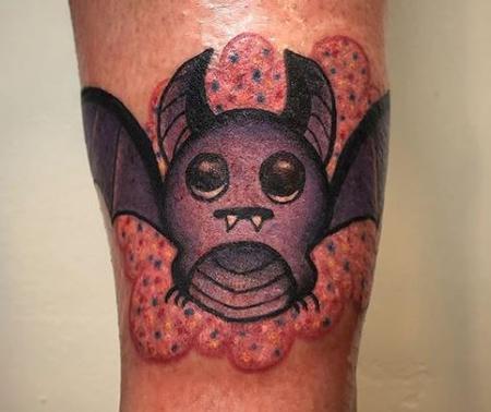 Megyn Olivia - Sparkly Purple Bat Tattoo